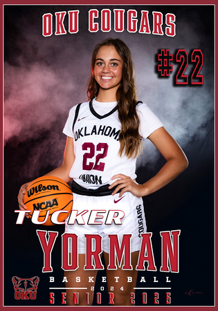 TUCKER YORMAN BASKETBALL OKU BANNER 28X40