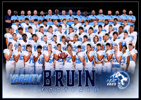 VARSITY FOOTBALL TEAM players and coaches 7x5