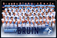 VARSITY FOOTBALL TEAM players and coaches