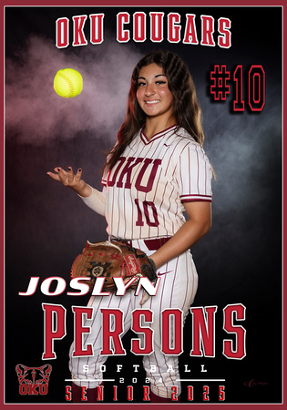 JOSLYN PERSONS SOFTBALL OKU BANNER 28X40