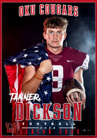 TANNER DICKSON BANNER FOOTBALL 28X40