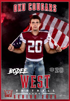 BODEE WEST BANNER FOOTBALL 28X40