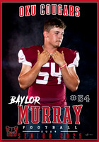 BAYLOR MURRAY BANNER FOOTBALL 28X40