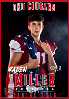 KADEN MILLER BANNER FOOTBALL 28X40