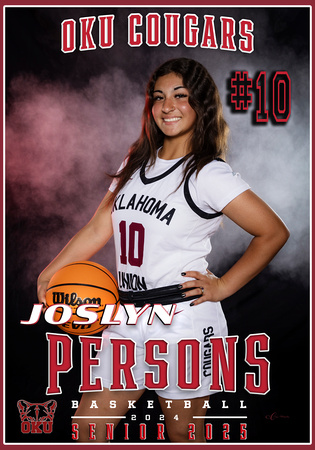 JOSLYNS PERSONS BASKETBALL OKU BANNER 28X40